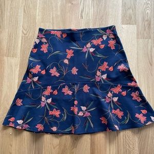 Loft Floral Skirt XS
